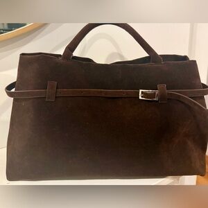 Chic Brown Suede Women's Tote